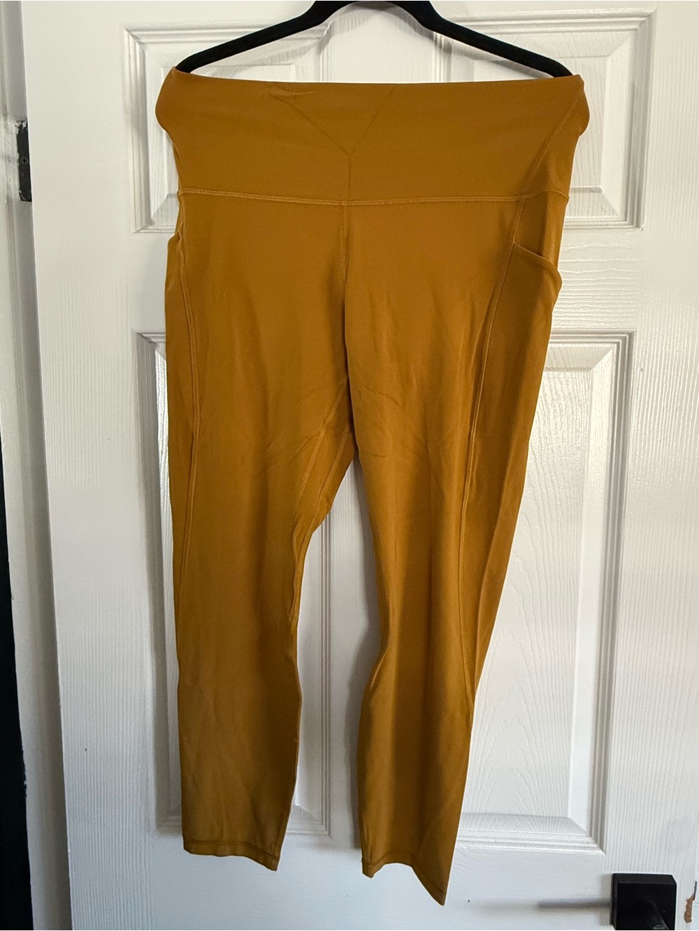 Women's High-Waist Leggings - Mustard